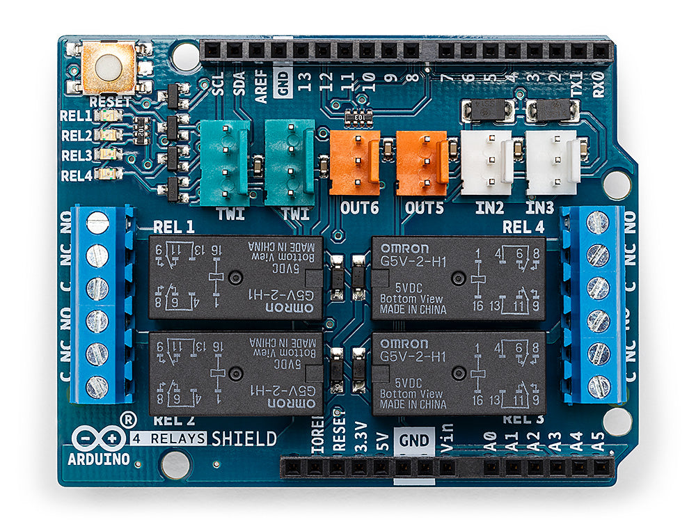Four channel Relay Shield 5V 4 Channel Relay Shield Module for Arduino Four channel Relay Shield 5V 4 Channel Relay Shield Module for Arduino