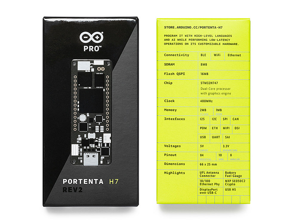 Arduino Portenta H7 – Dual-Core MCU with AI, Wi-Fi & Bluetooth ...