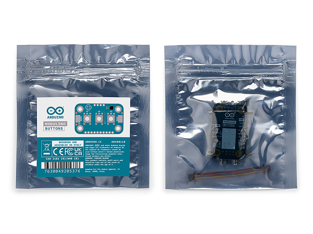 Modulino® Buttons – Arduino-Compatible Button Module — Arduino Online Shop