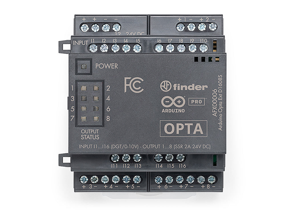 Opta Ext D1608S – Compact Expansion Module for Arduino Systems