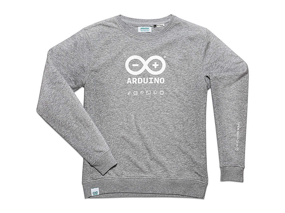 Arduino Cloth Arduino® Organic Crew Neck Sweatshirt A/W 22 — Arduino Online Shop