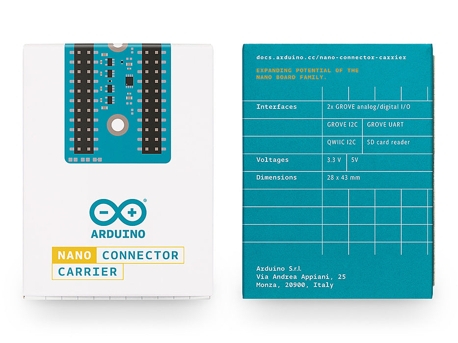 Nano Connector Carrier – Easy I/O Expansion for Nano Boards — Arduino ...