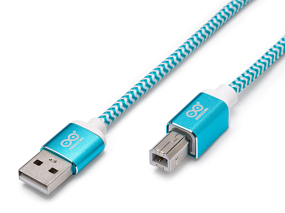 Cavo USB Ufficiale Arduino 1 Metro [TPX00132] - Tipo A/B, Intrecciato In Nylon, Per Tutte Le Schede Arduino