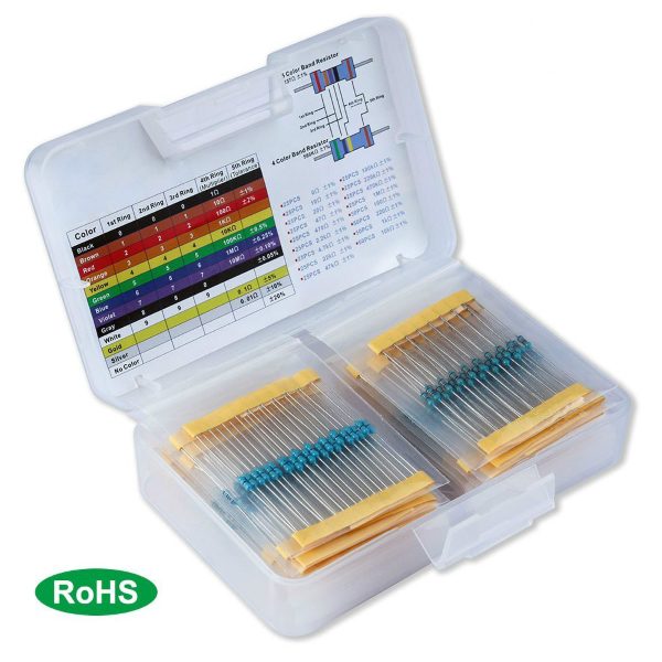 Box 525 1% precision resistors - 17 values — Arduino Online Shop