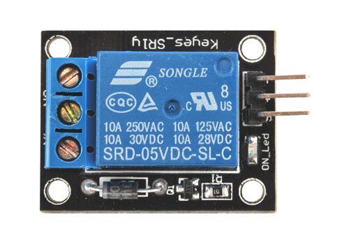 1 relay module 5 Vdc 10A (assembled) — Arduino Online Shop