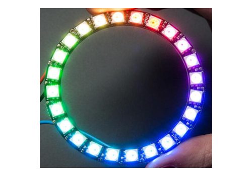 Kit Led Intelligenti 5 Anelli LED WS2812B RGB Da 24 LED - Illuminazione Programmabile Per Arduino, Raspberry Pi E Progetti Fai-da-te Anelli 24 LED 5050 - Foto 2