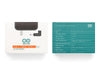 Product packaging panels for the Arduino 65W USB-C power supply. The teal panel lists technical specifications, including multiple voltage outputs, a maximum 65W power, a USB-C output port, and the list of included EU, UK, and US plugs and a DC jack adapter. The white panel shows a diagram of a DC plug adapter.