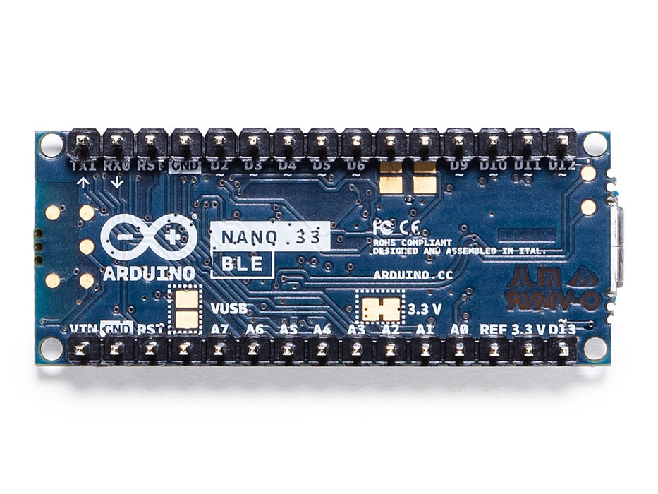 Arduino Nano 33 BLE with headers