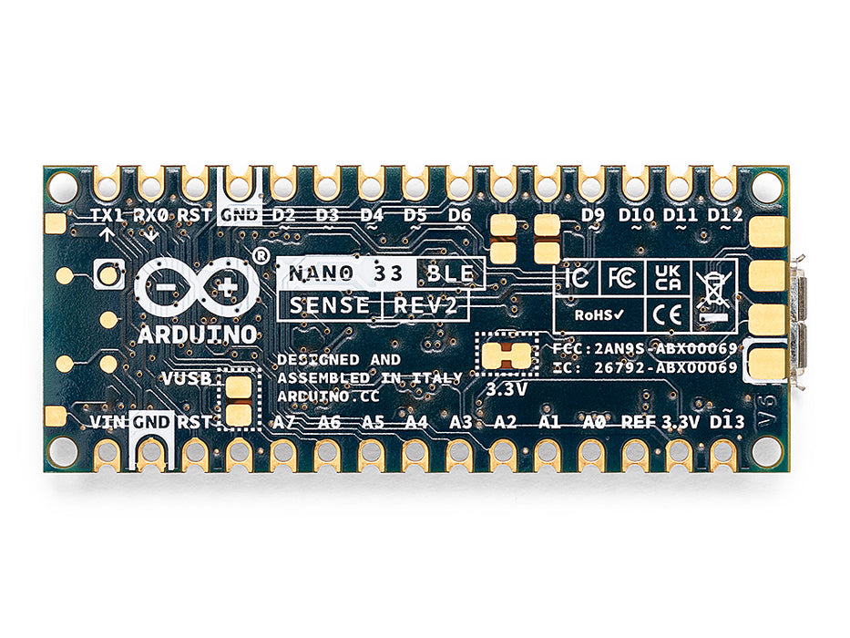 Arduino Nano 33 BLE Sense Rev2 — Arduino Online Shop