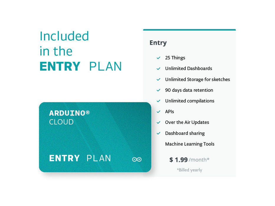 Arduino Cloud Entry Plan - 1 year