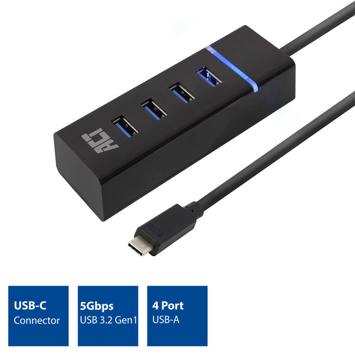 Specificitet Omgivelser ekstremister USB-C Hub 3.2 with 4 USB-A ports — Arduino Online Shop